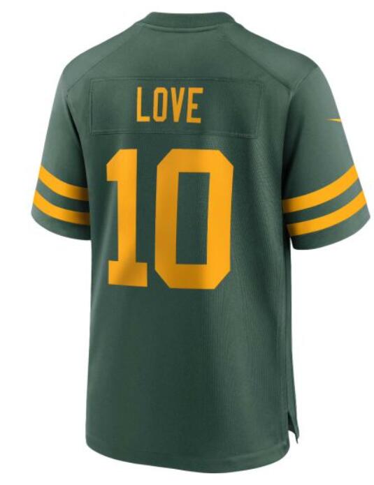 Men Green Bay Packers 10 Love Green yellow New 2022 Nike Limited Vapor Untouchable NFL Jersey